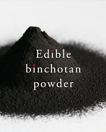 Edible binchotan powder